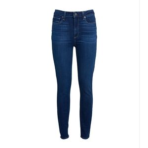 Paige Size 24 Margot Skinny Jean Dark Wash Denim with Stretch Ankle High Rise